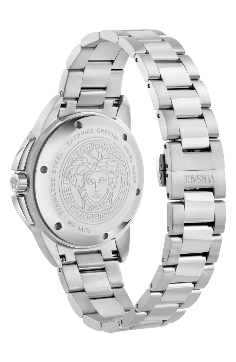Versace V-Sport Bracelet Chronograph Watch, 44mm, Alternate, color, Stainless Steel