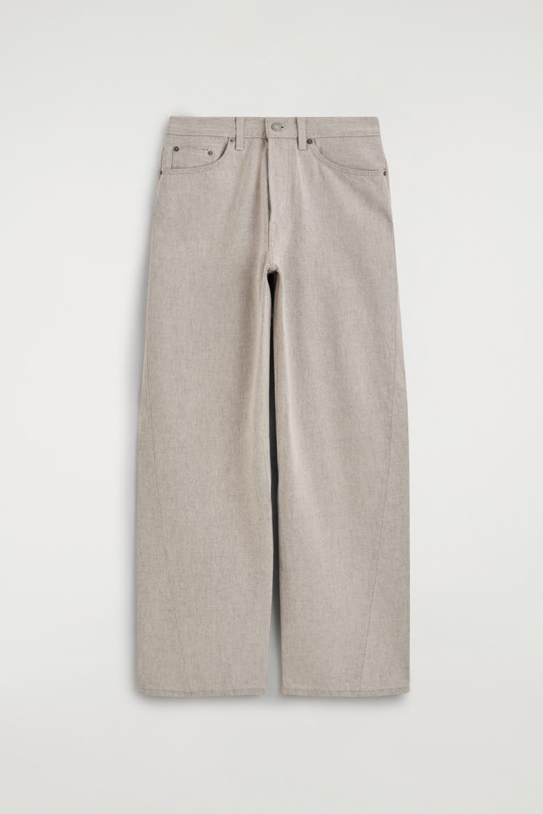 Facade Straight-Leg Jeans, Alternate, color, TAUPE