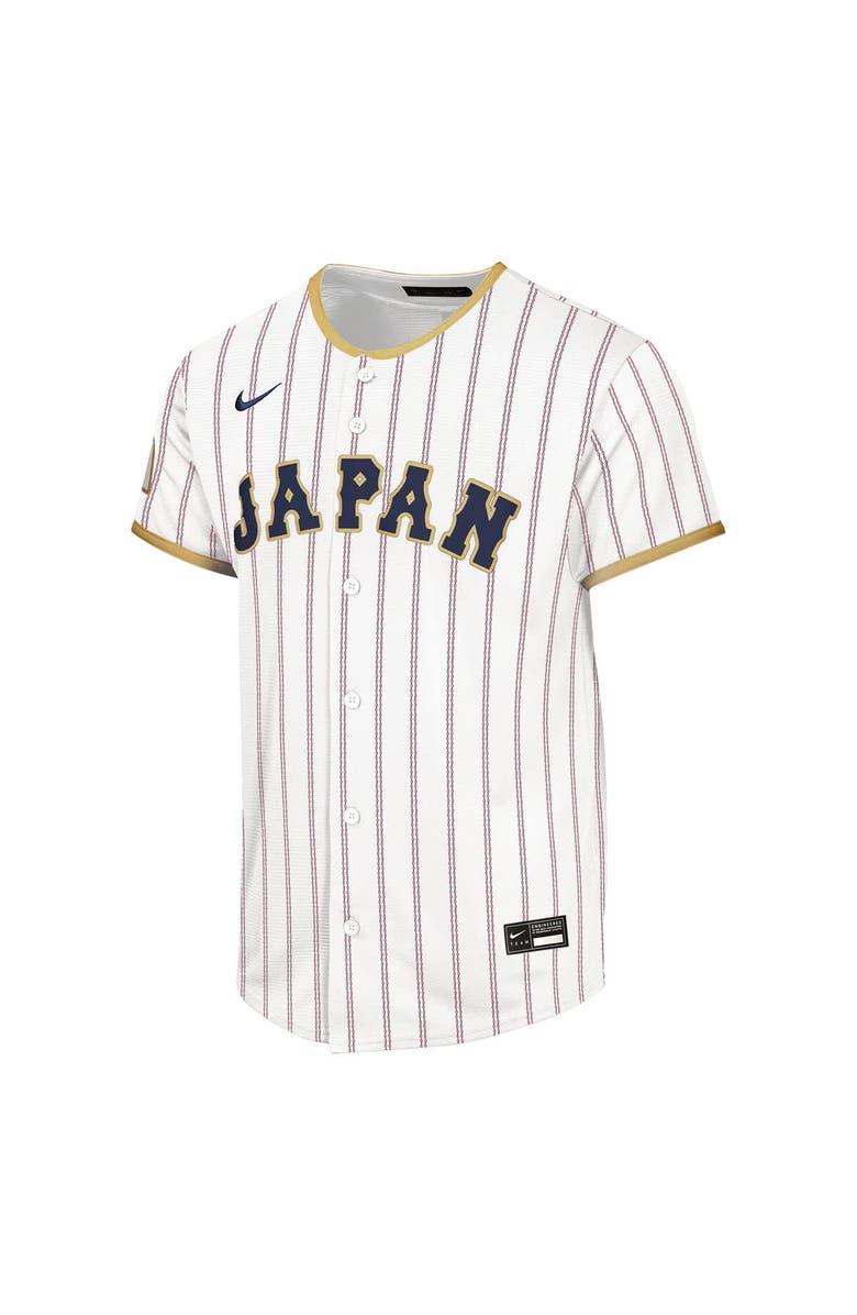 Nike Youth Nike Shohei Ohtani White Japan Baseball 2026 World Baseball Classic Home Replica Jersey, Alternate, color, White