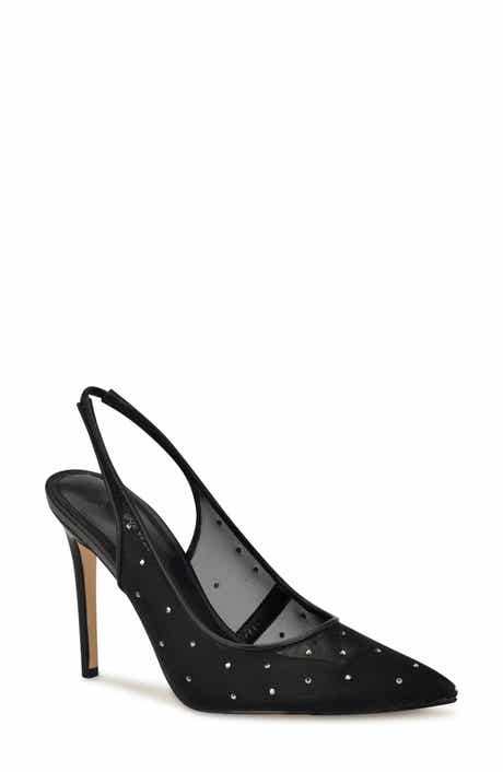 Nine West Feather Rhinestone Mesh Pump