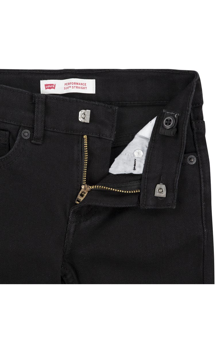 Levi's<sup>®</sup> Kids' 514<sup>™</sup> Performance Straight Leg Jeans, Alternate, color, Black
