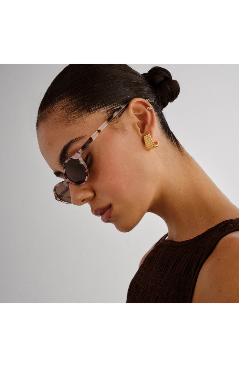 AIRE Earthshine 54mm Oval Sunglasses, Alternate, color, Cookie Tort / Brown Mono