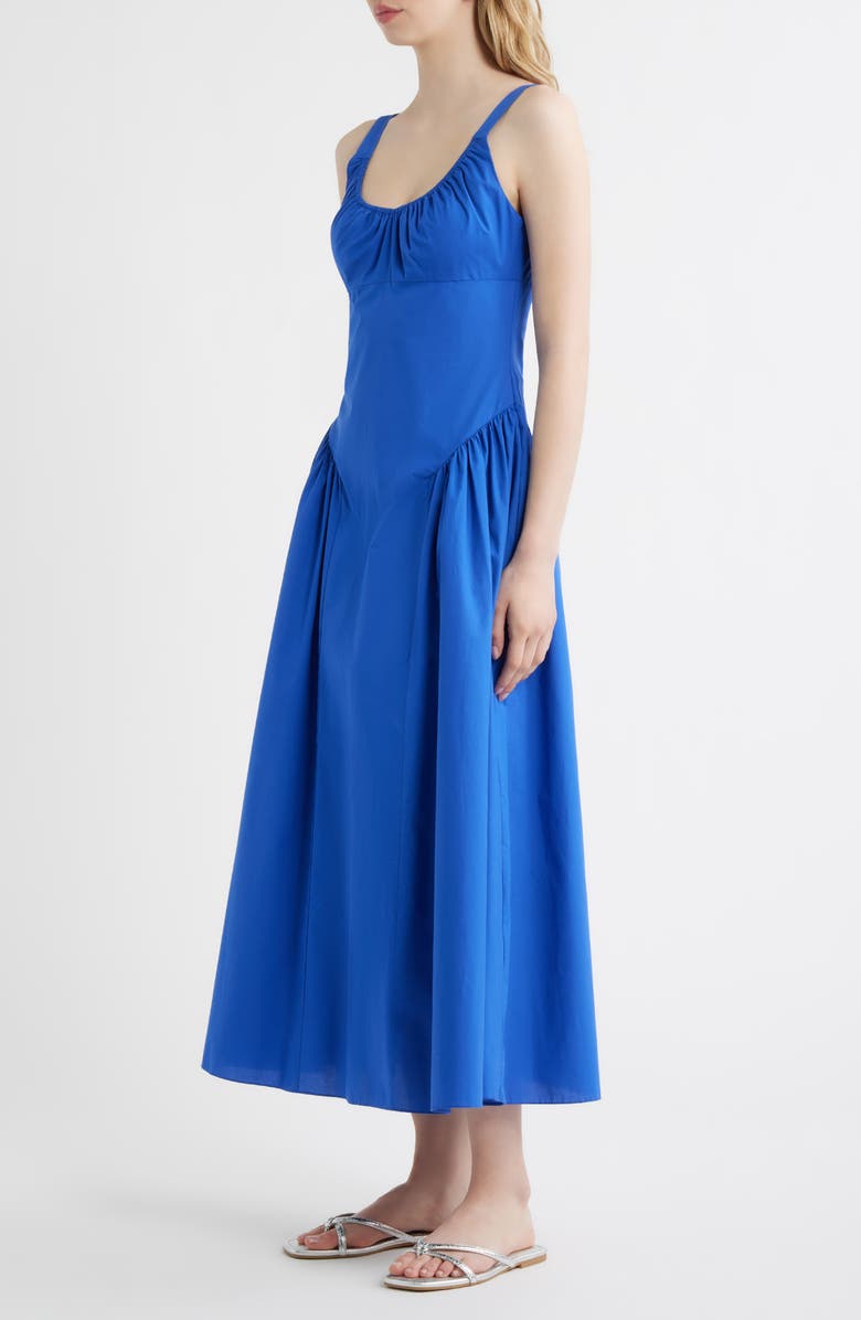 Faithfull the Brand Marcella Midi Dress, Alternate, color, Cobalt
