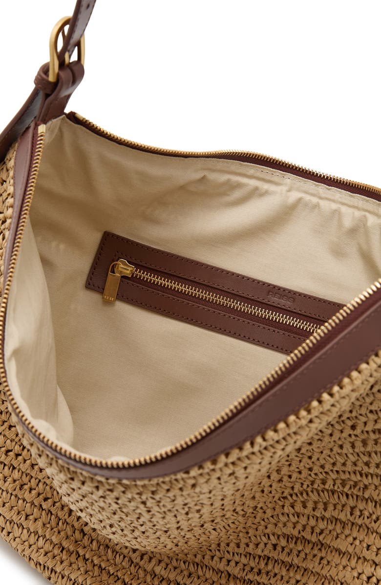 Reiss Margot Shoulder Bag, Alternate, color, Natural