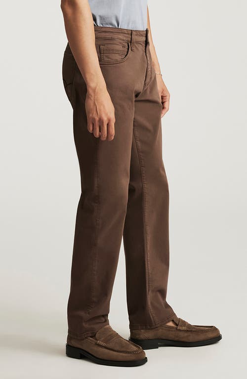 Mavi Jeans Zach Straight Leg Twill Pants In Brown