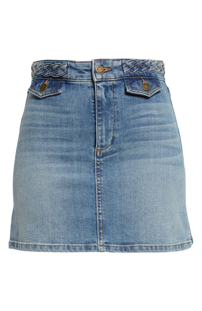 Ramy Brook Stafford Denim Miniskirt, Alternate, color,