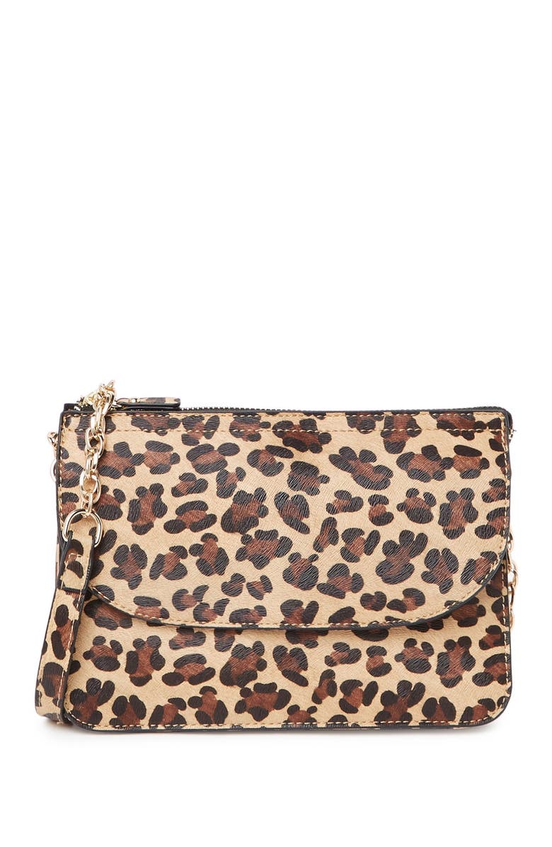 14th & Union Rachel Leather Convertible Clutch, Main, color, 