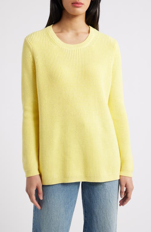 Shop 525 Emma High-low Sweater In Lemon Meringue