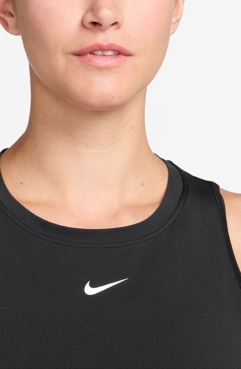 Nike One Dri-FIT Tank, Alternate, color, Black/ White