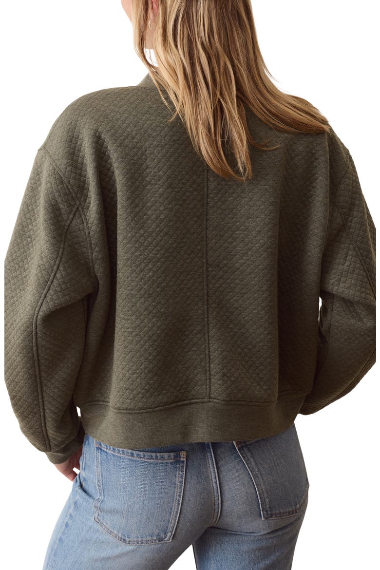 Corbet Quilted Bomber Jacket, Alternate, color, OLIVE HEATHER