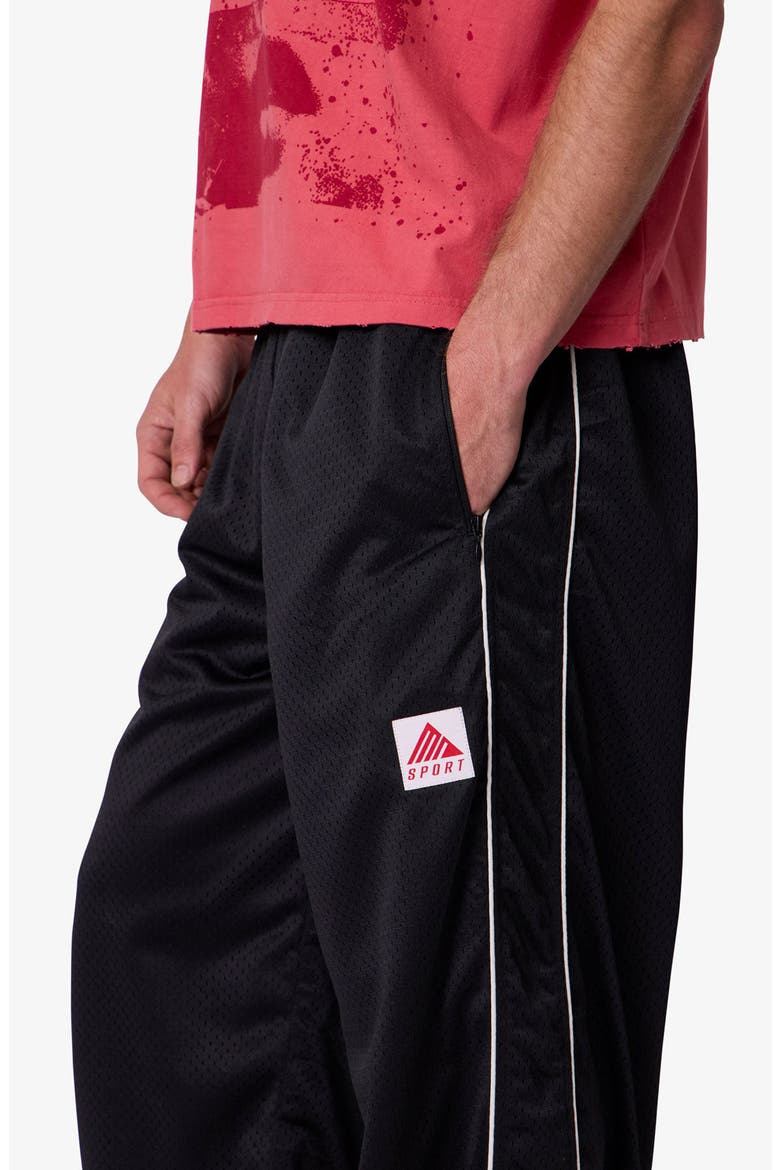Sport Mesh Track Pants, Alternate, color, BLACK