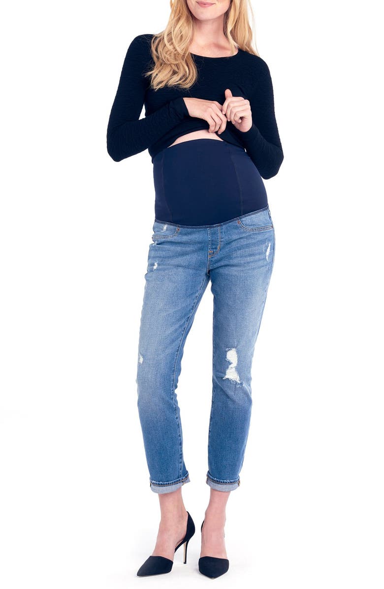Ingrid & Isabel<sup>®</sup> 'Mia' Maternity Boyfriend Jeans, Main, color, 