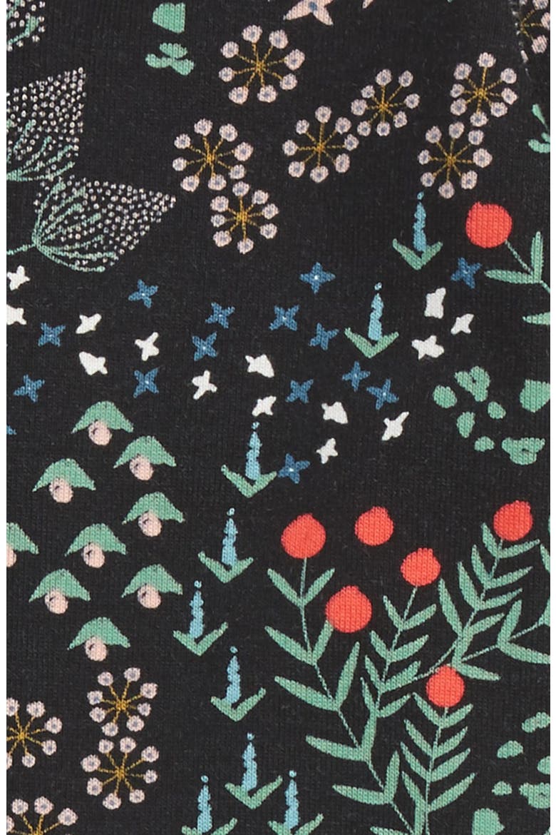 Fitted One-Piece Pajamas, Alternate, color, MOONLIT GARDEN
