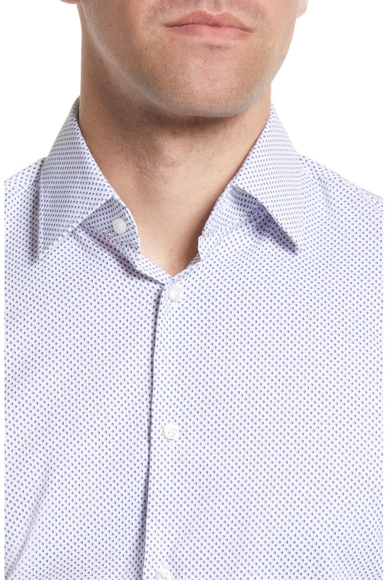 Hank Kent Geo Dress Shirt, Alternate, color, LIGHT/ PASTEL BLUE