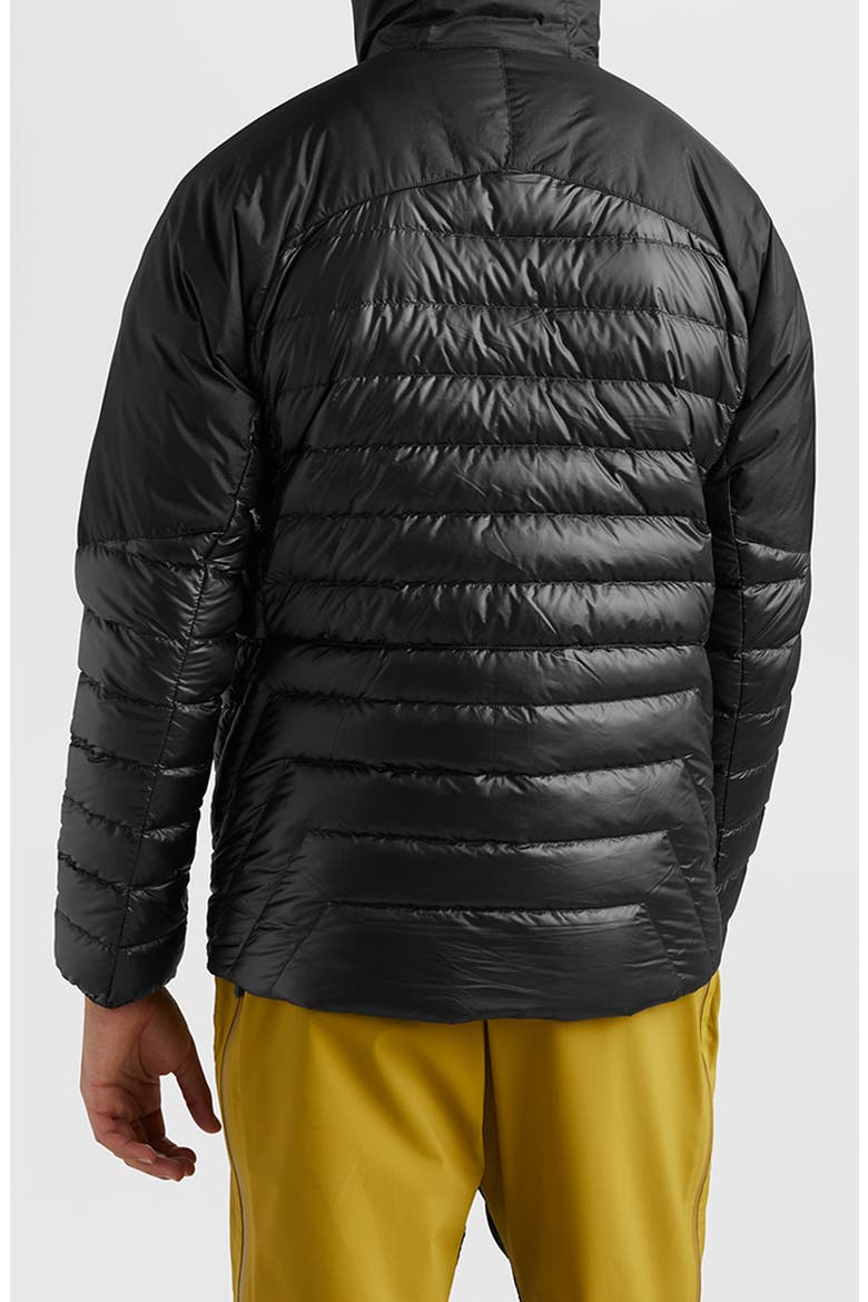 Helium Water Resistant Hooded 800 Fill Down Jacket, Alternate, color, BLACK