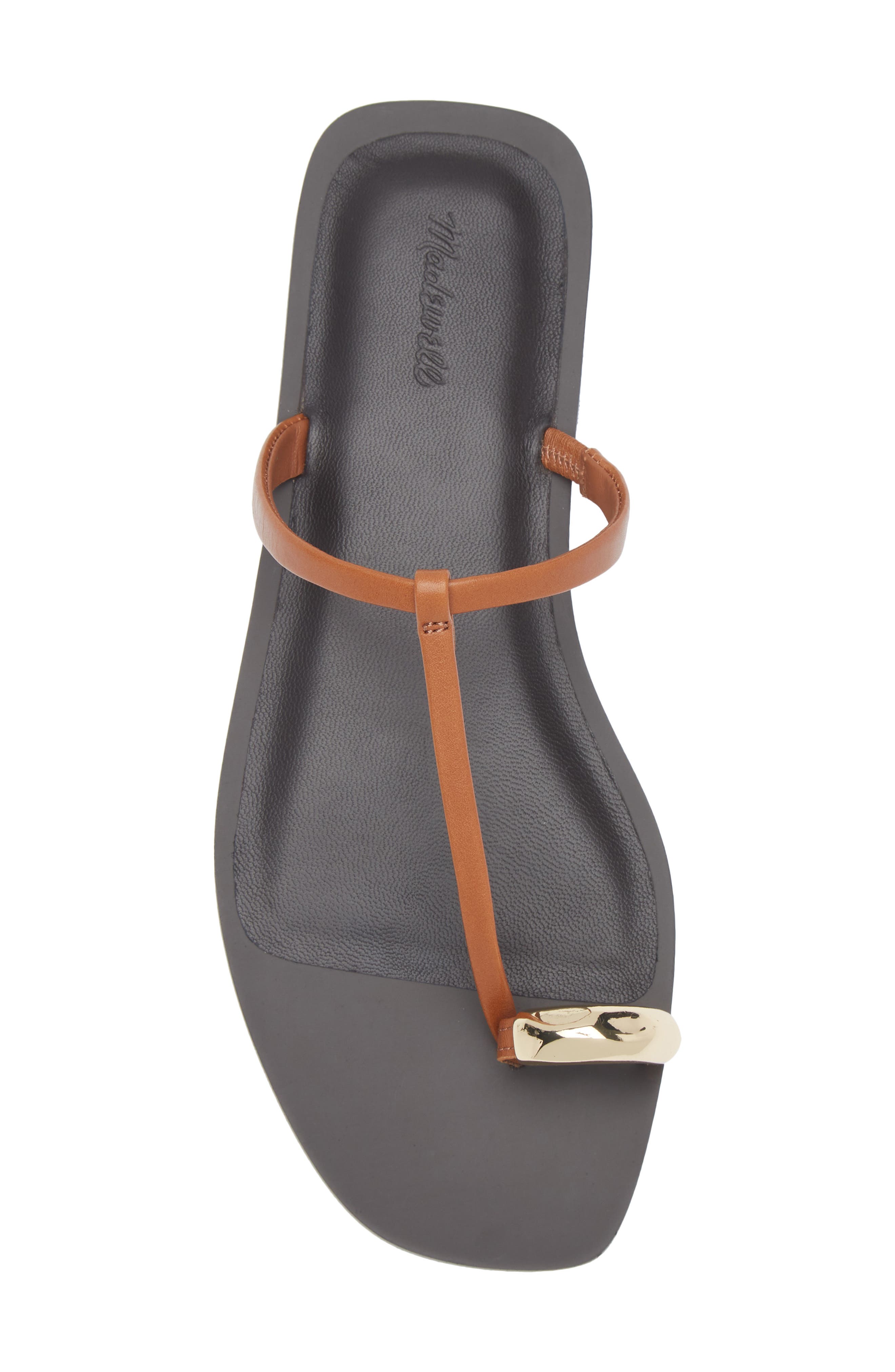Madewell Toe Loop Sandal, Alternate, color, Burnt Sienna