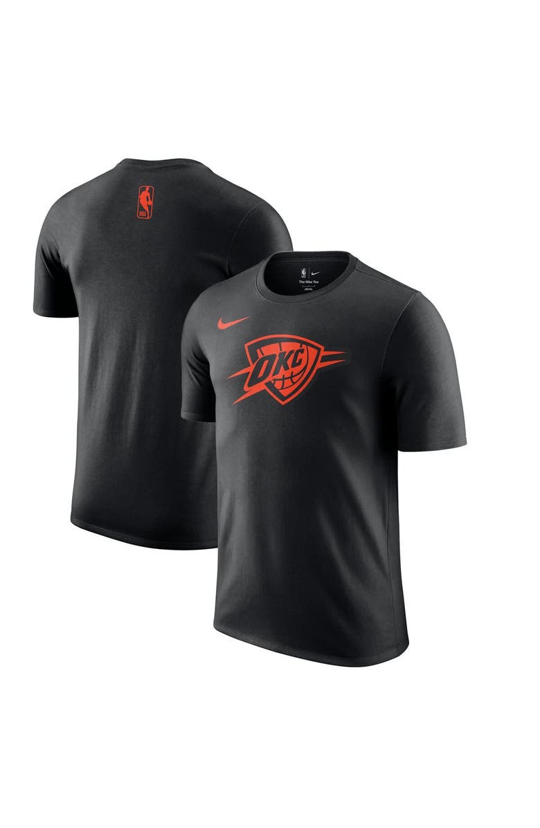 Nike Men's Nike Black Oklahoma City Thunder 2024/25 City Edition Essential Logo T-Shirt, Main, color, 