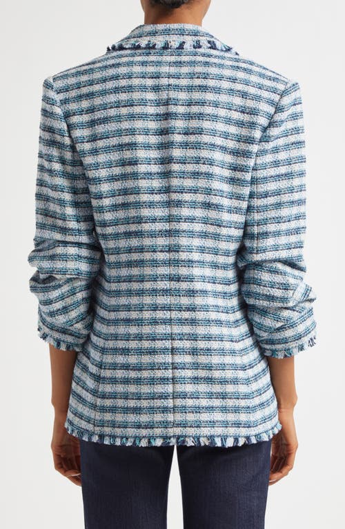 Cinq À Sept Cinq A Sept Matilda Tweed Fringe Trim Blazer In Multi