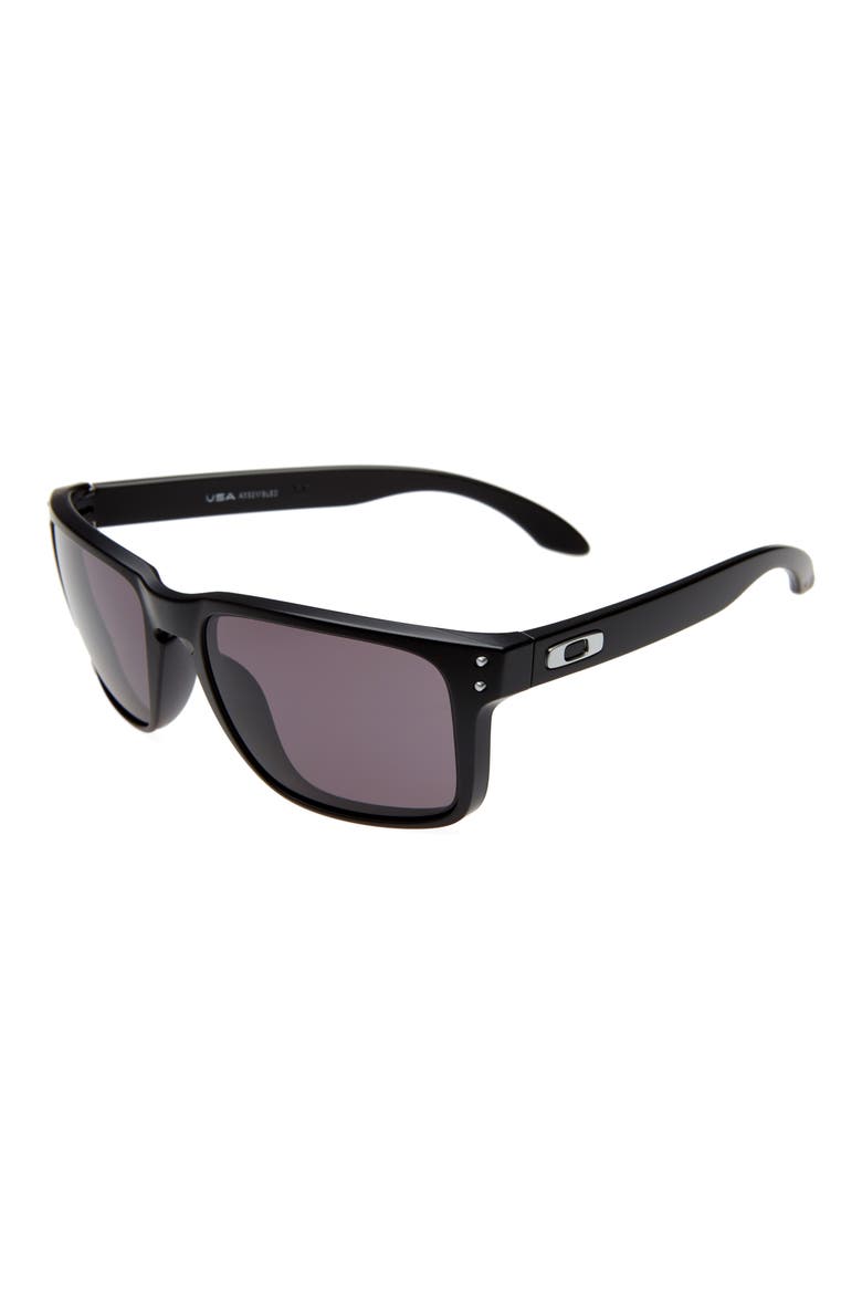 Holbrook 59mm Polarized Square Sunglasses, Alternate, color, BLACK/ WARM GREY