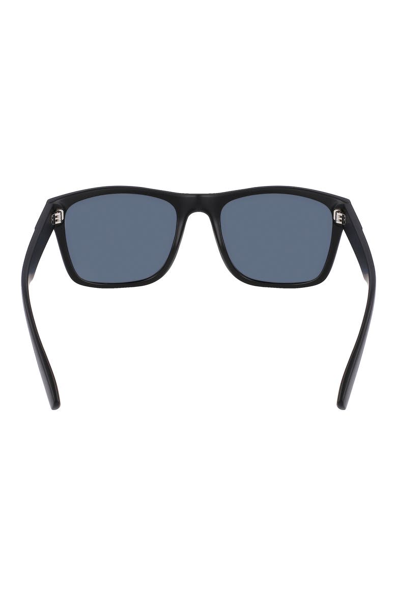 55mm Polarized Square Sunglasses, Alternate, color, BLACK