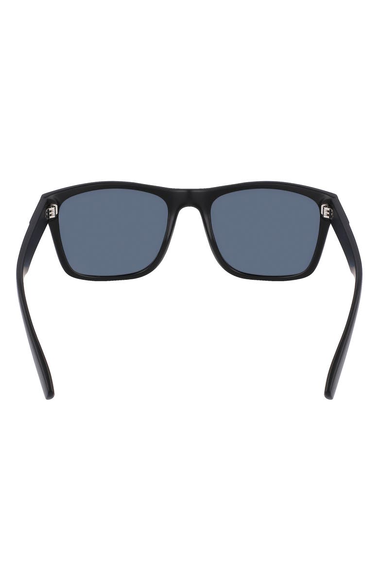 Cole Haan 55mm Polarized Square Sunglasses, Alternate, color, Black