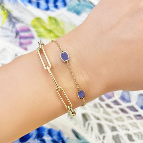 The Lovery Fine Jewelry Amethyst Icon Bracelet In Purple