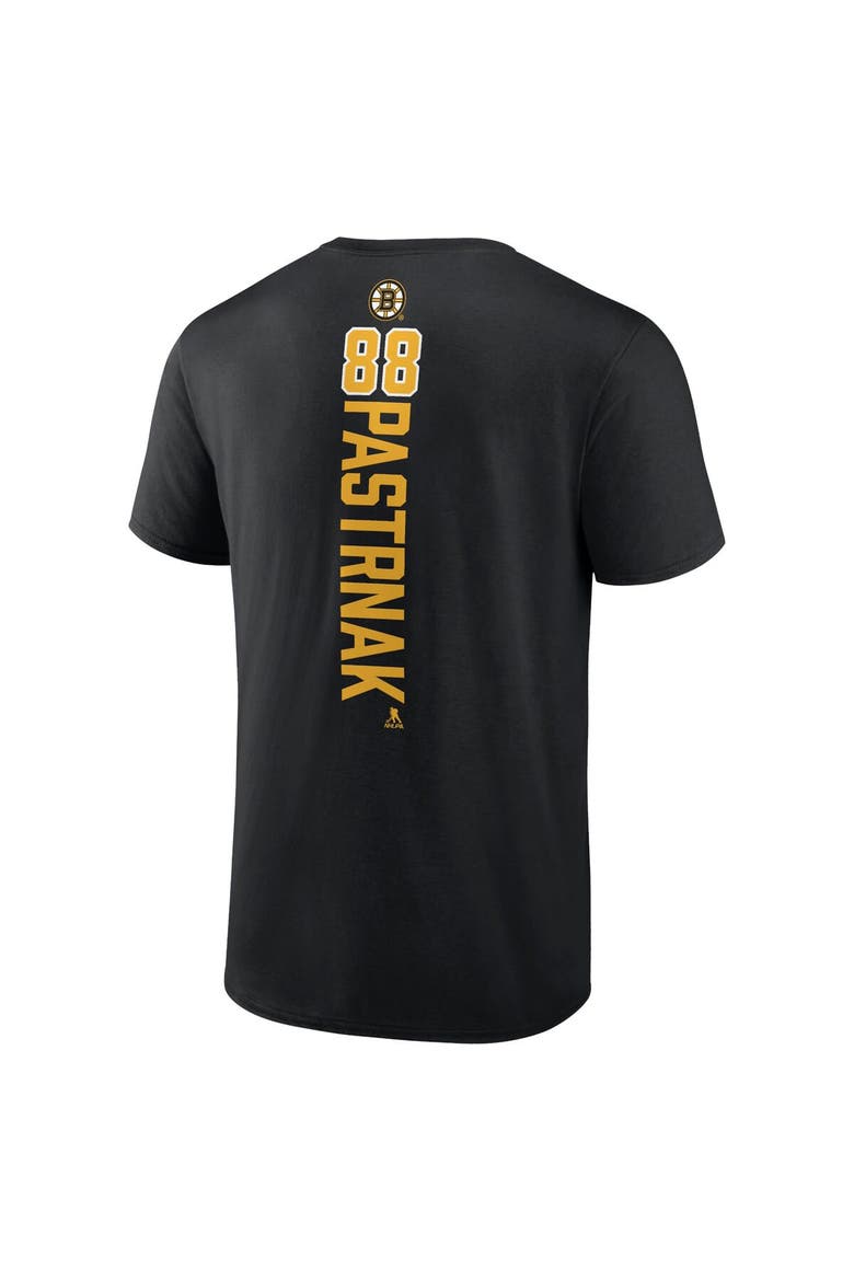 Men's Fanatics Branded David Pastrnak Black Boston Bruins Playmaker T-Shirt, Alternate, color, Black