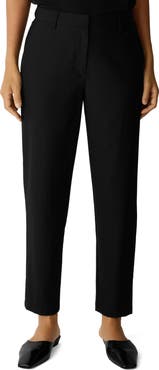 Eileen Fisher Wool Ankle Tapered Trousers