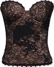 HOUSE OF CB Yara Strapless Lace Corset Top