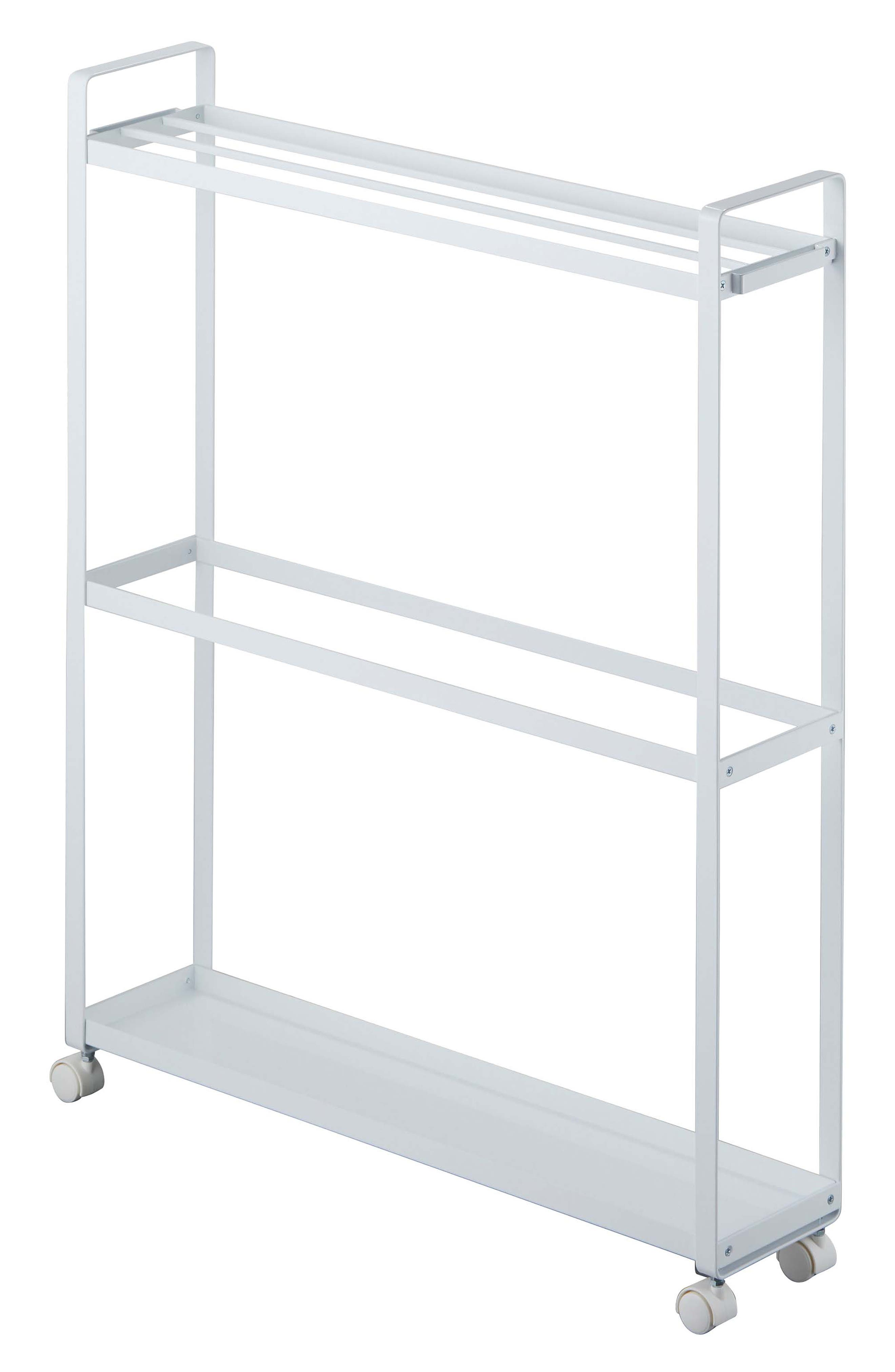 Yamazaki Rolling Towel Rack In White