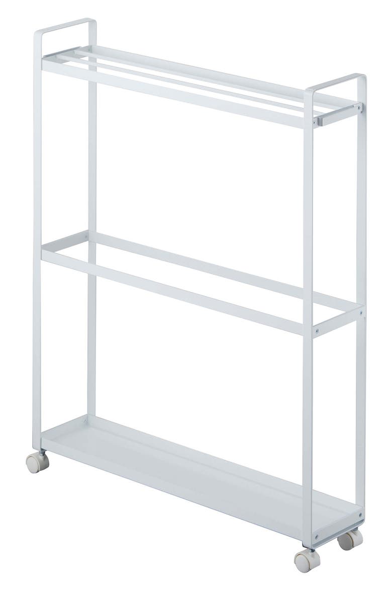 Rolling Towel Rack, Main, color, WHITE