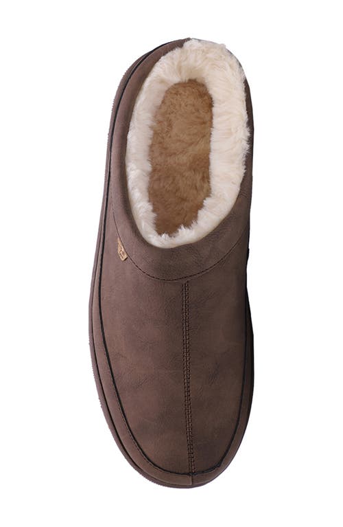 Lamo Julian Faux Wool Lined Clog In Brown