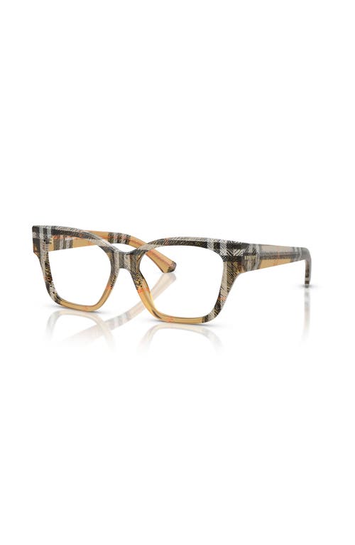 Burberry 52mm Cat Eye Optical Glasses In Multi