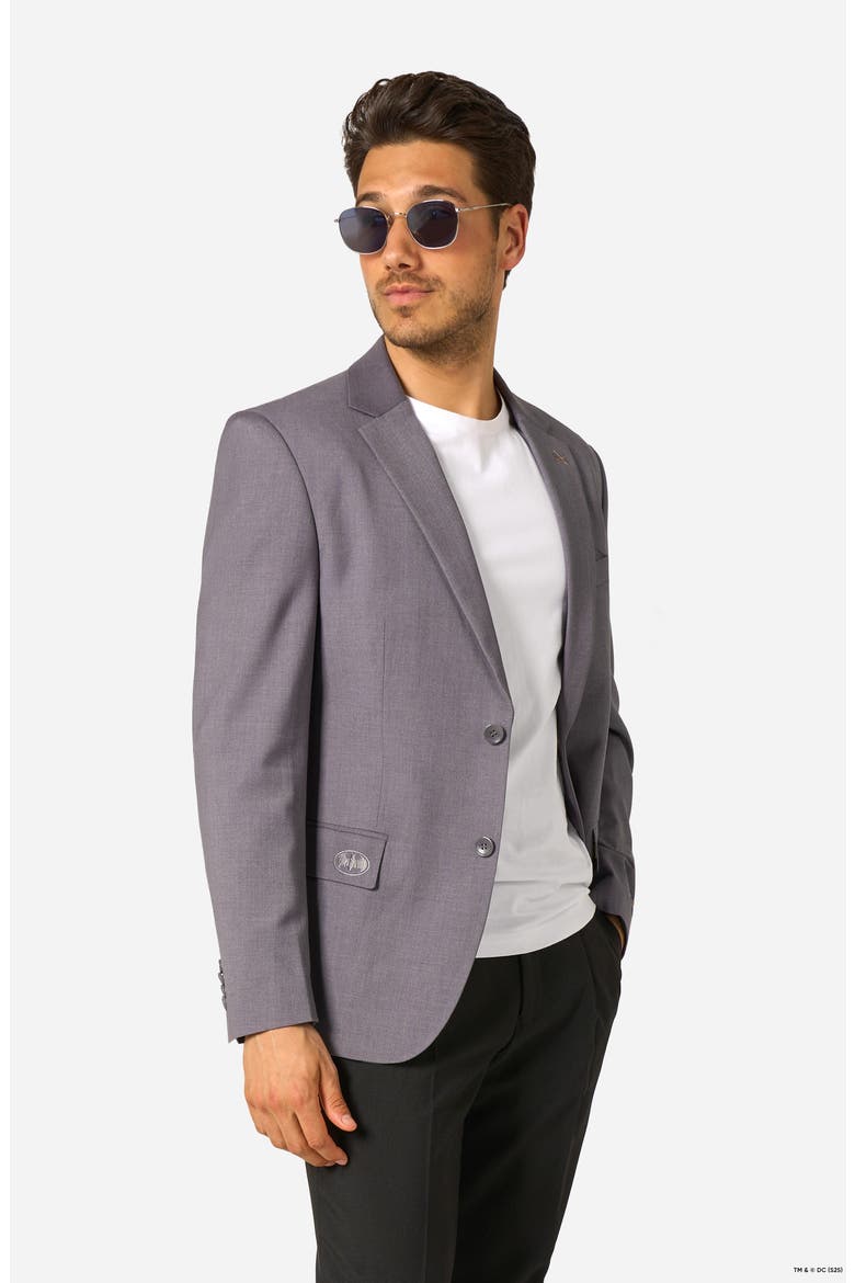 x Batman Daily Slim Fit Grey Stretch Sport Coat, Alternate, color, GREY