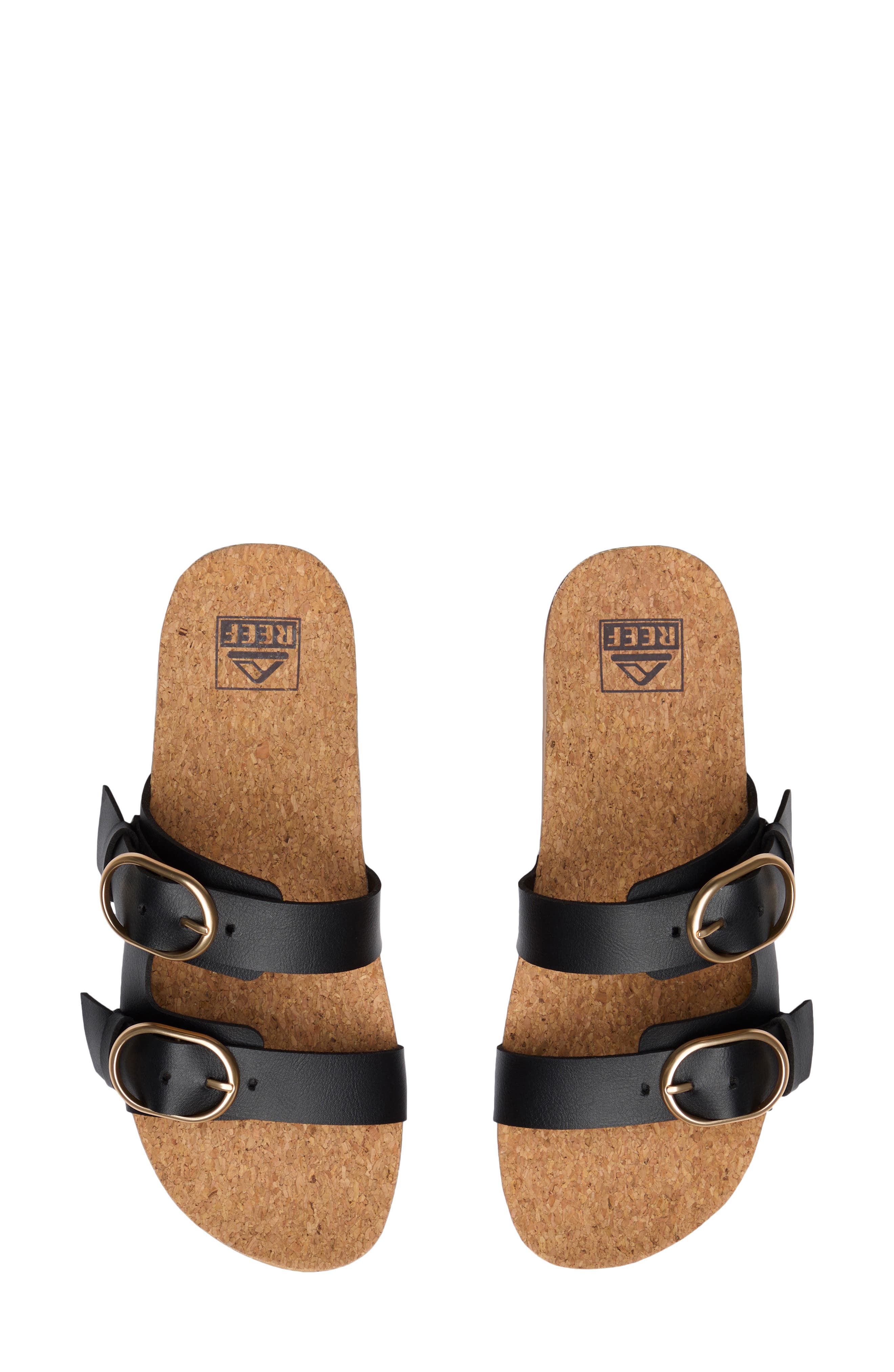 Reef Vista Kara Two-Strap Sandal, Alternate, color, Black