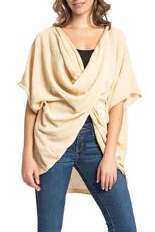 Twist Front Recycled Knit Kimono