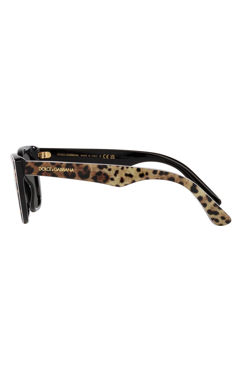 Dolce&Gabbana 49mm Small Cat Eye Sunglasses, Alternate, color,