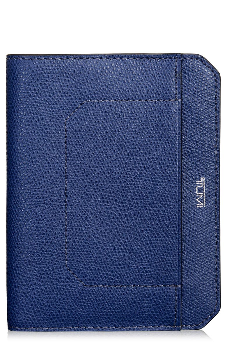 TUMI Leather Passport Cover, Main, color,