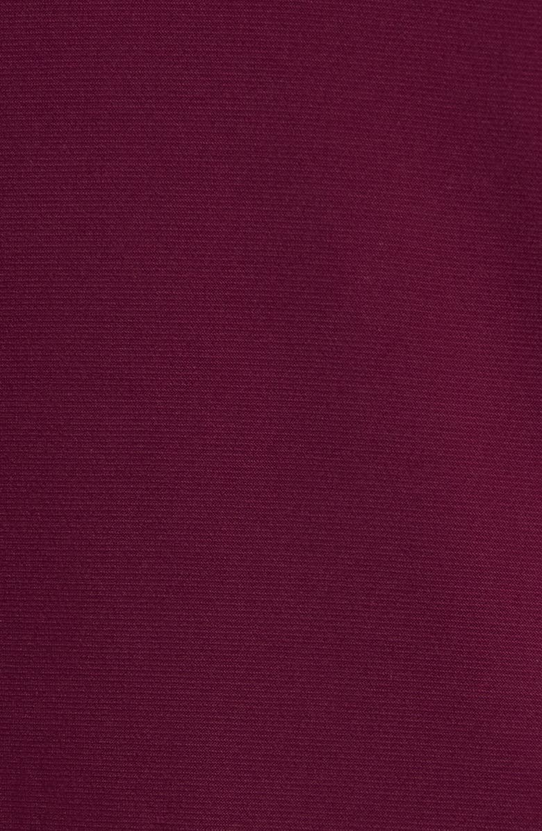 AK ANNE KLEIN Split Neck Jersey Top, Alternate, color, Chianti