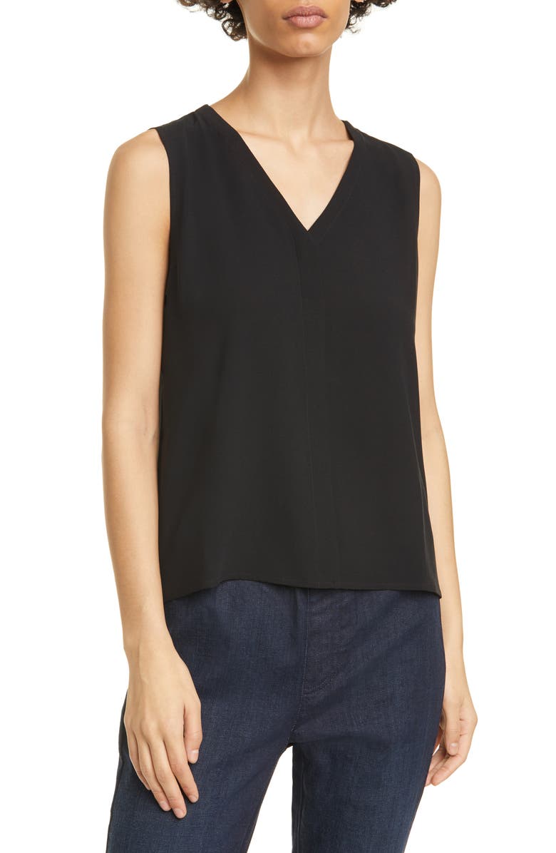Eileen Fisher Silk Sleeveless Top, Main, color, 