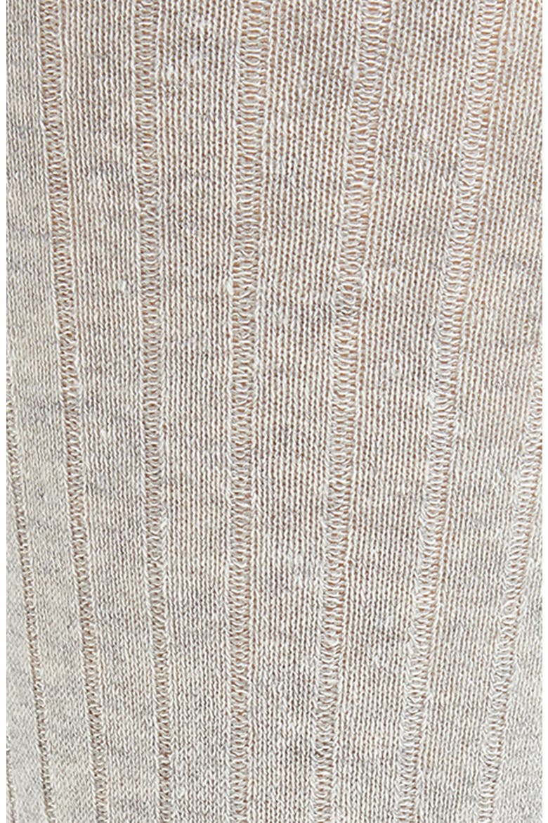 Ribbed Linen Blend Dress Socks, Alternate, color, LIGHT GREY