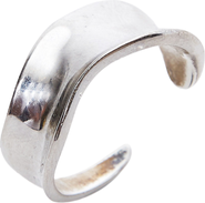 Spero London Large Contour Stack Sterling Silver Ring