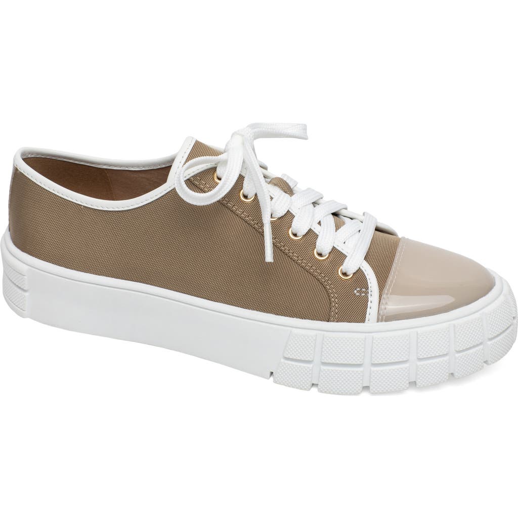 Shop Linea Paolo Kalaia Platform Sneaker In Khaki/lotus