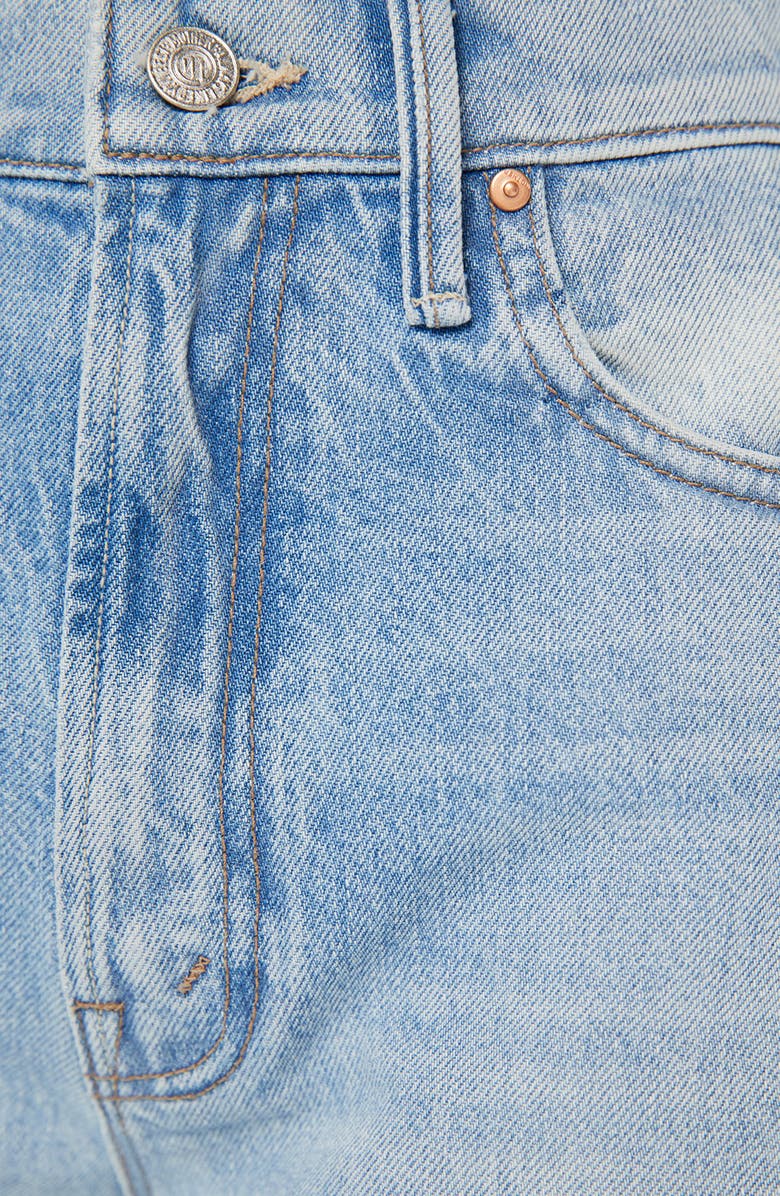 MOTHER The Maven Sneak High Waist Wide Leg Jeans, Alternate, color, 