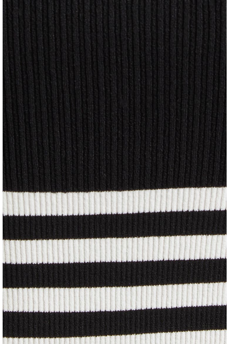 Braies Stripe Bodice Rib Sweater, Alternate, color, BLACK