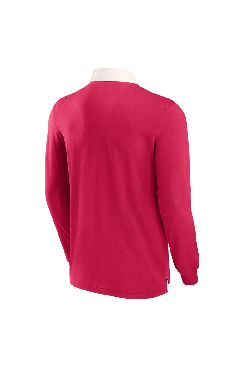 Men's Fanatics Branded Red St. Louis City SC Penalty Kick Long Sleeve Polo, Alternate, color, Red