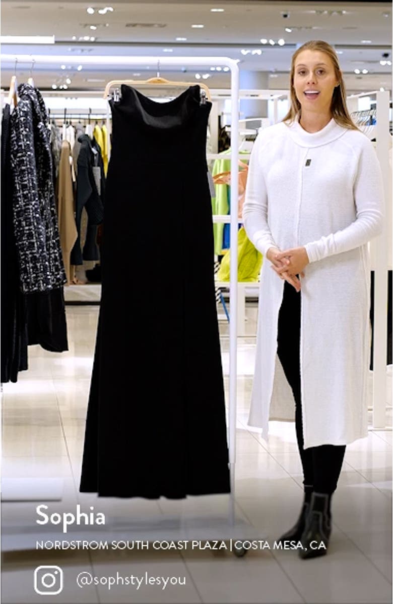 Strapless Scuba Crepe Gown, sales video thumbnail