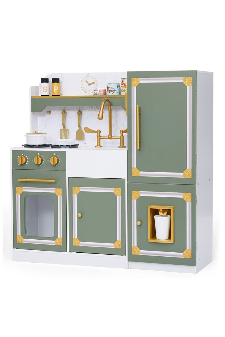 Versaille Deluxe 15-Piece Kitchen Playset, Alternate, color, GREEN