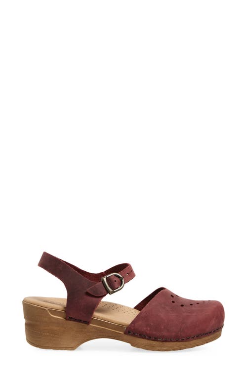 Sanita Heart Clog In Red