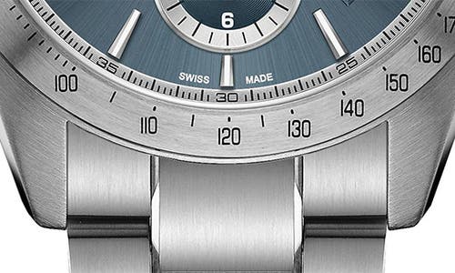 Hamilton Men's Swiss Automatic Chronograph Jazzmaster Performer Stainless Steel Bracelet Watch 42mm In Blue